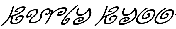 Kurly Kyoots font preview